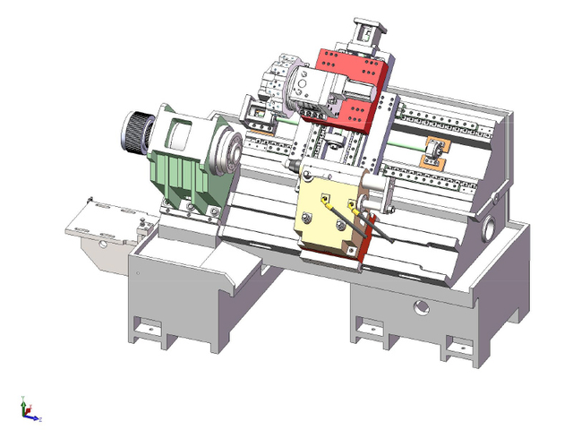HTB450B CNC倾斜床车床