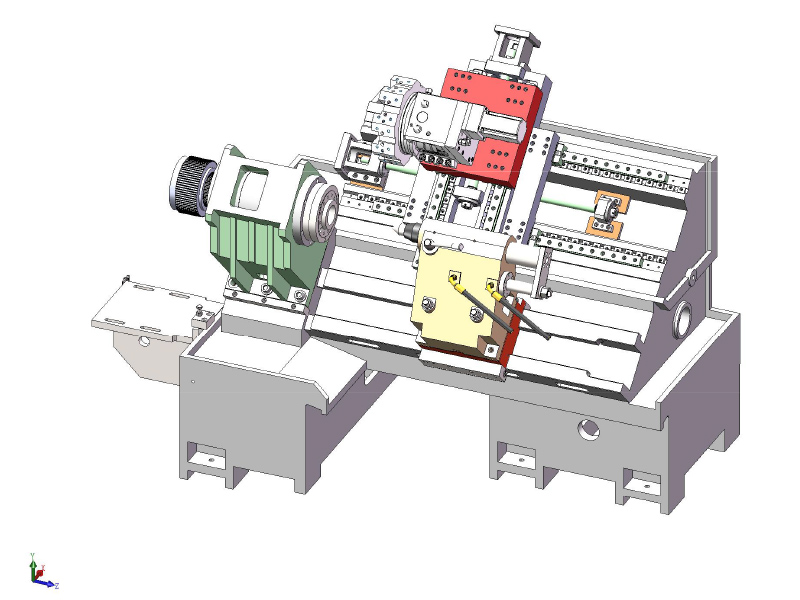 HTB450B CNC倾斜床车床